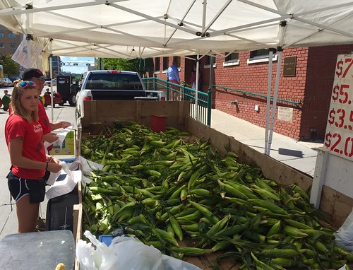 Corn trailer at the Des Moines Farmer's Market