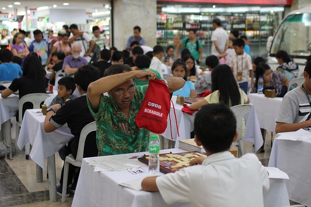 Scrabble tournament in Cubao mall