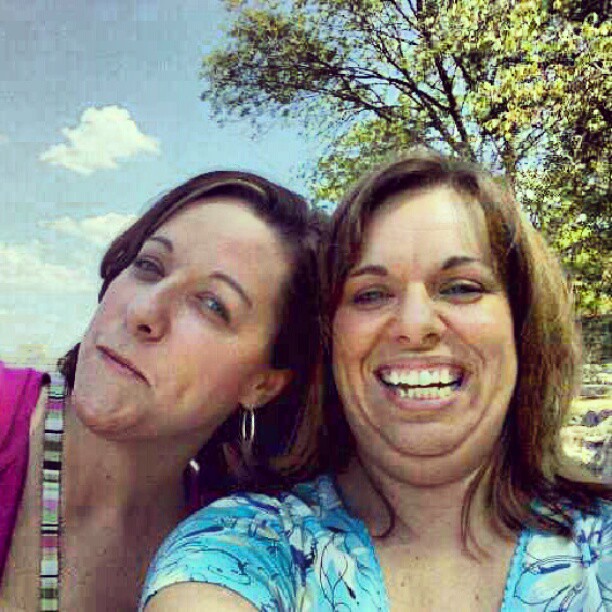 To one of my favorite Valentines....my sissy and I a few years back...silly faces are fun! @beccalu73 ♡♥♡♥