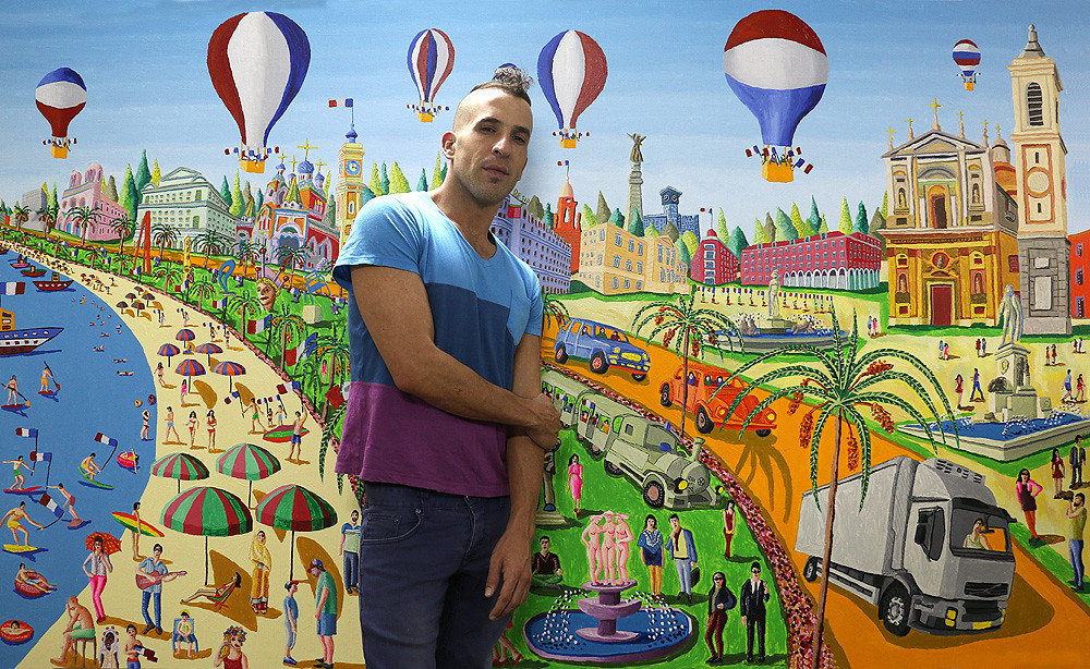 ציורי תל אביב ציורים תל-אביב רחובות בתים אתרים מפורסמים 