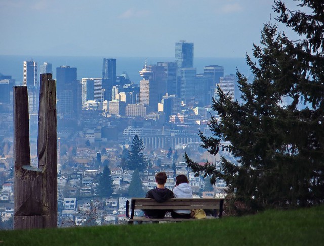 View of Downtown Vancouver from Burnaby Mountain