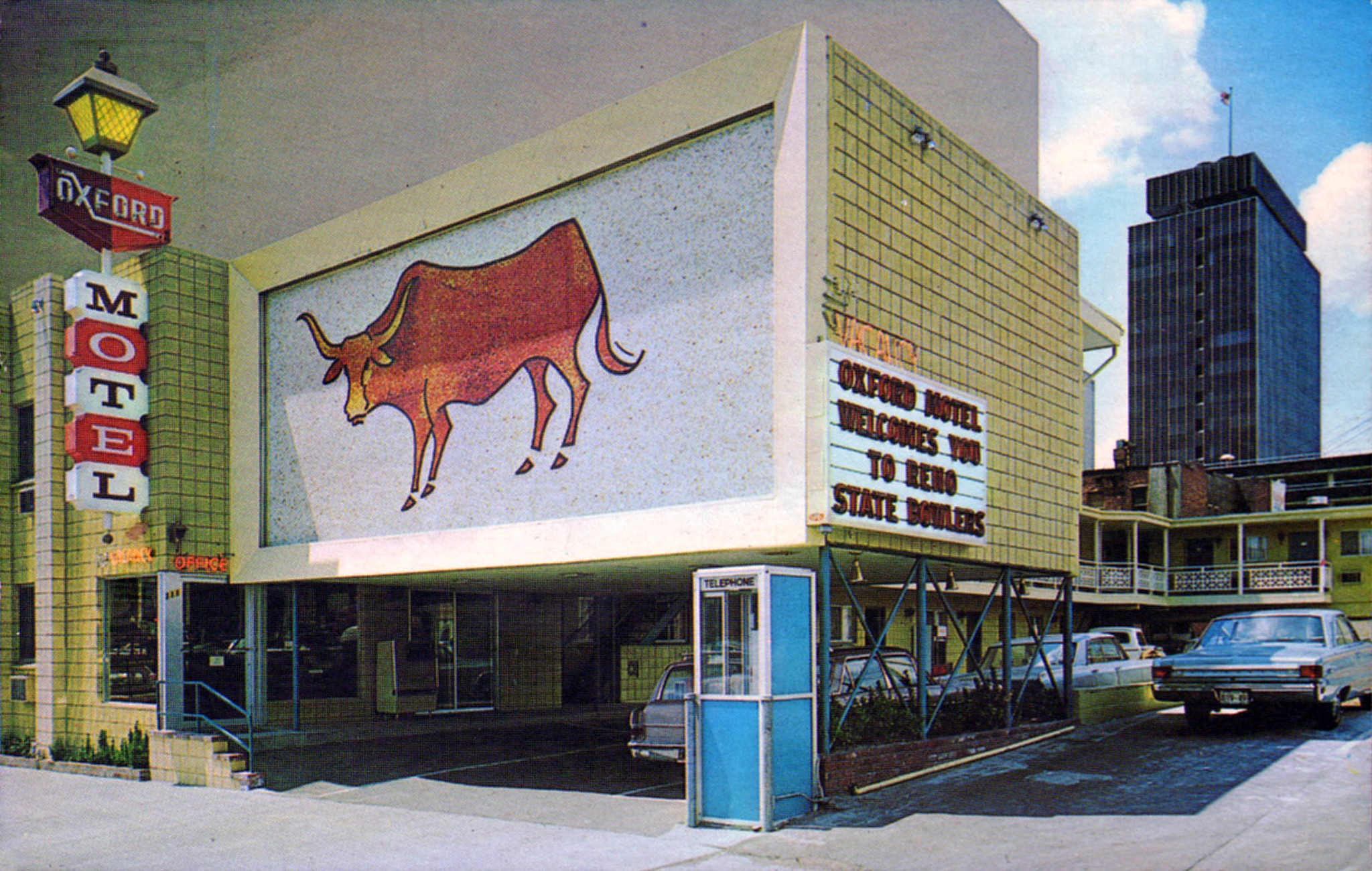 Oxford Motel - 111 Lake Street, Reno, Nevada U.S.A. - 1960's