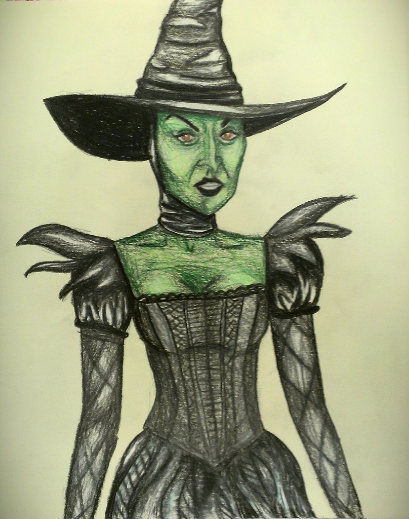 how to draw the wicked witch of the west