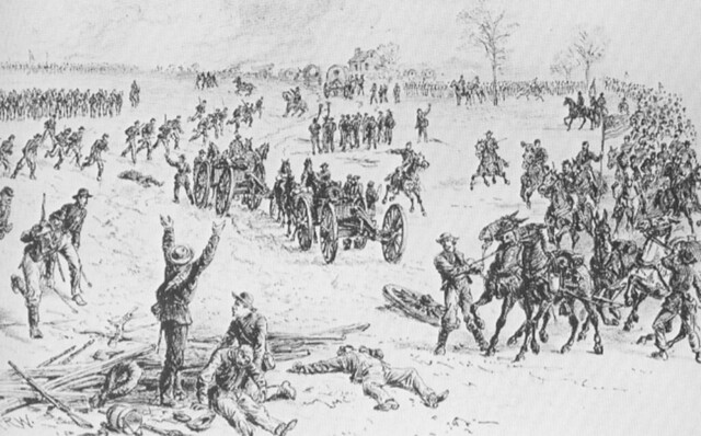 Illustration of the attack on Painesville.