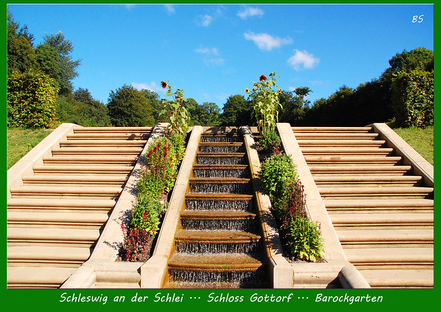 Schleswig / Schlei ... Schloss Gottorf - Gartenreise - Barockgarten - Globushaus - Herkulesteich - Gartenterrassen - Fotos und Collagen: Brigitte Stolle September 2016