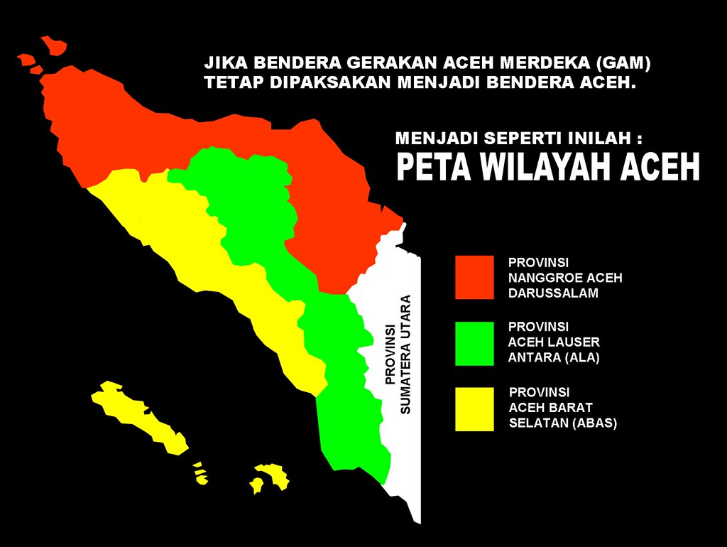 Peta Wilayah Aceh Jika Bendera Gerakan Aceh Merdeka Gam Flickr