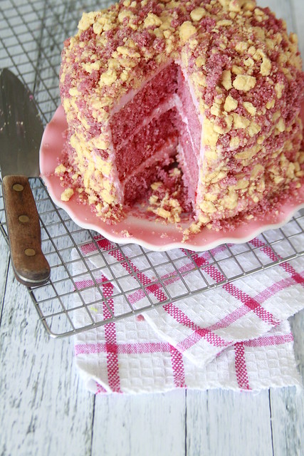 Vegan Strawberry Layer Cake