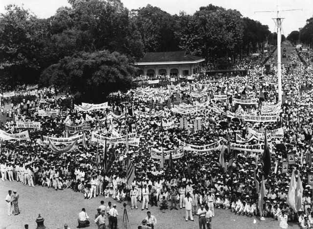 Saigon 1955 - Referendum Diem v. Bao Dai - Sân Dinh Độc Lập
