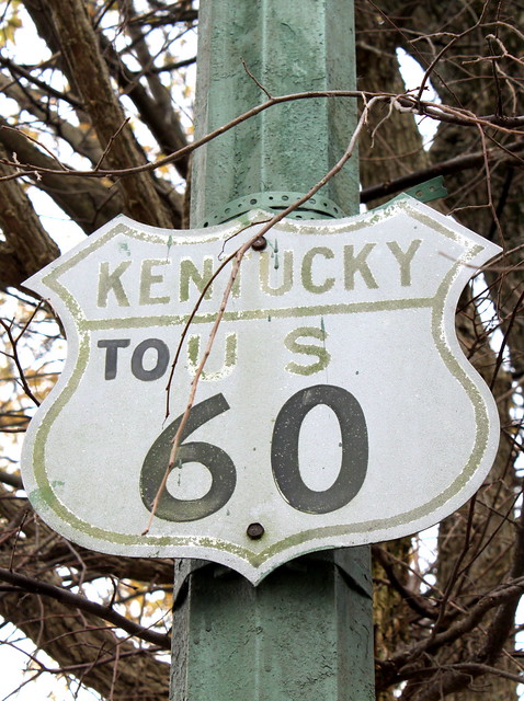 nearly forgotten US60 Highway Sign