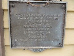 Hopkins & Brothers store plaque