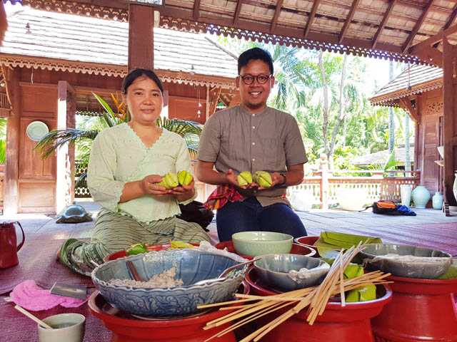 Learn To Cook Kao Tom Mud At Chiang Mai Celadon
