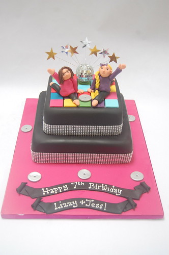 Glitzy and cute - what more could a little girl want? The Joint Disco Cake - from £90.