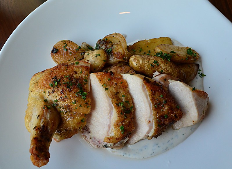 River Oak Chicken Breast with Fingerling Potatoes and Buttermilk-Dill Dressing
