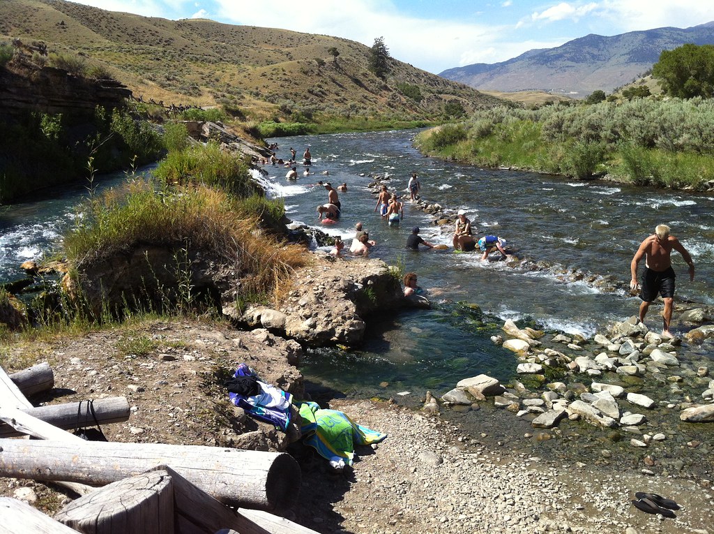 Boiling River north of Mammoth Hot Springs in Yellowstone … Flickr