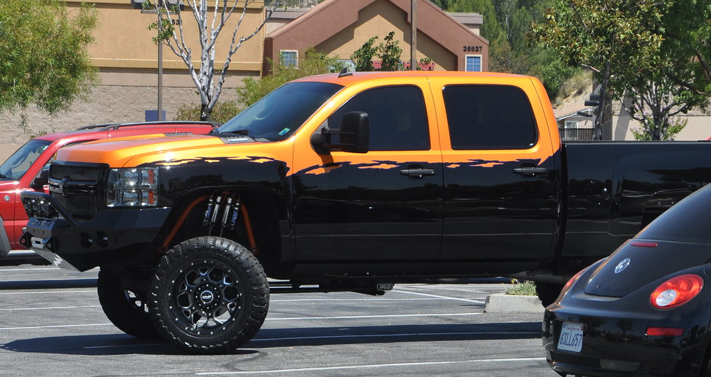 CHEVY SILVERADO PICKUP TRUCK With Custom Two Tone Paint An Flickr   7531184828 14c2fb8731 B 