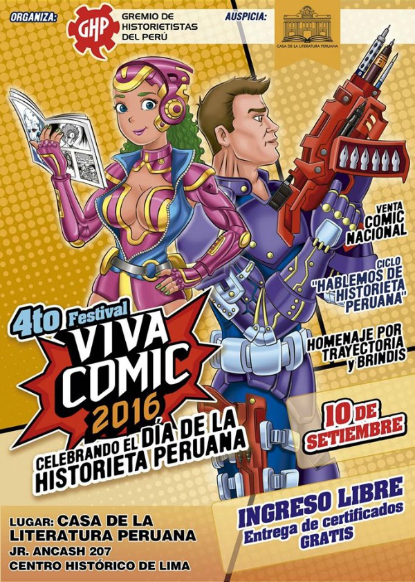4to Festival Viva Comic 2016: Celebrando El Día de la Historieta Peruana