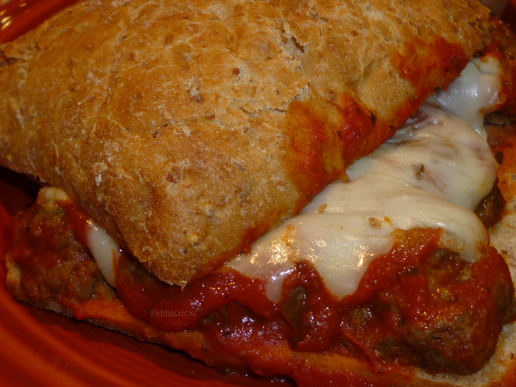 Ciabatta meatball sandwiches!!! I have been on a