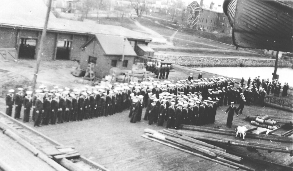 Niobe crew mustering in Halifax, 1914
