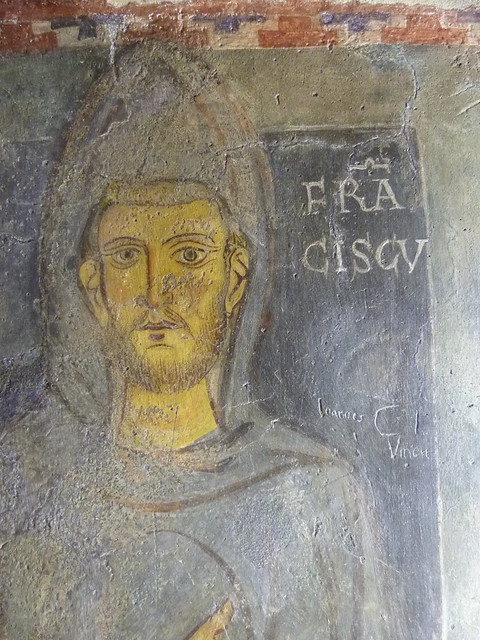 Subiaco - Monastero di San Benedetto, Saint Francis fresco (4)
