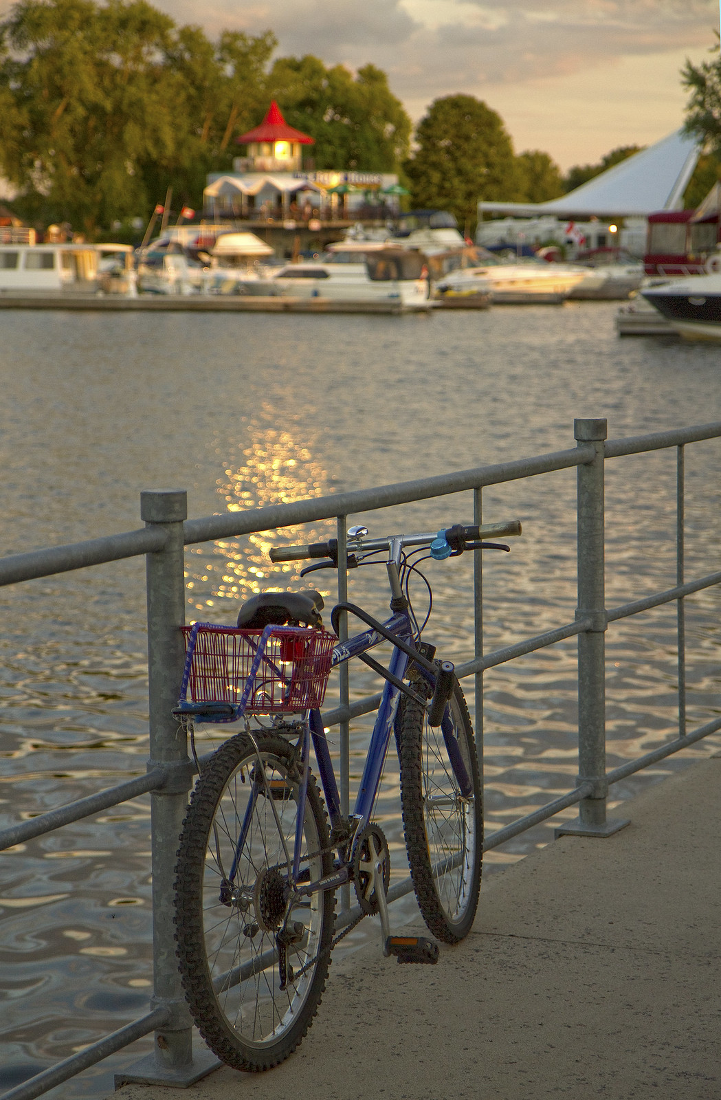 bike at dusk