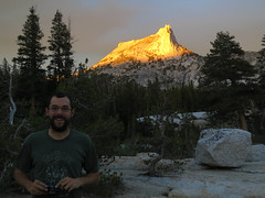 Luke & a sparkly Cathedral Peak