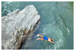 Diving at Matka Canyon, close to Skopje. 20120824