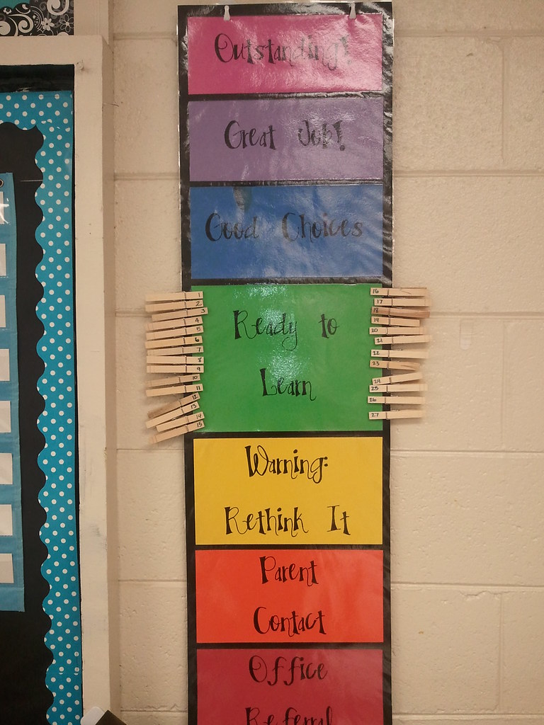Clip Chart Students clip up or down depending on behavior.… Flickr