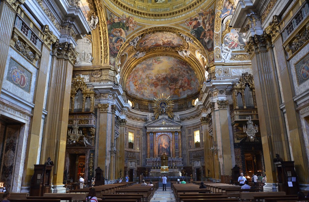 Il Gesu, 16th cent. Baroque interior (4) | Richard Mortel | Flickr