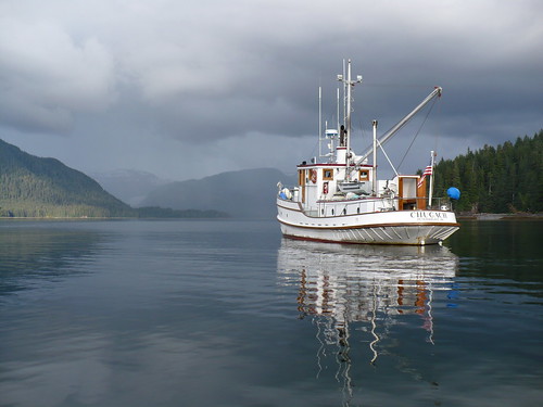 A contemporary photo of the M/V Chugach ranger boat