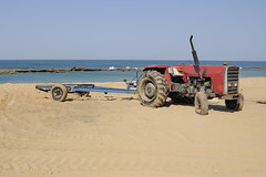 Boat launching facilities at Xai Xai beach