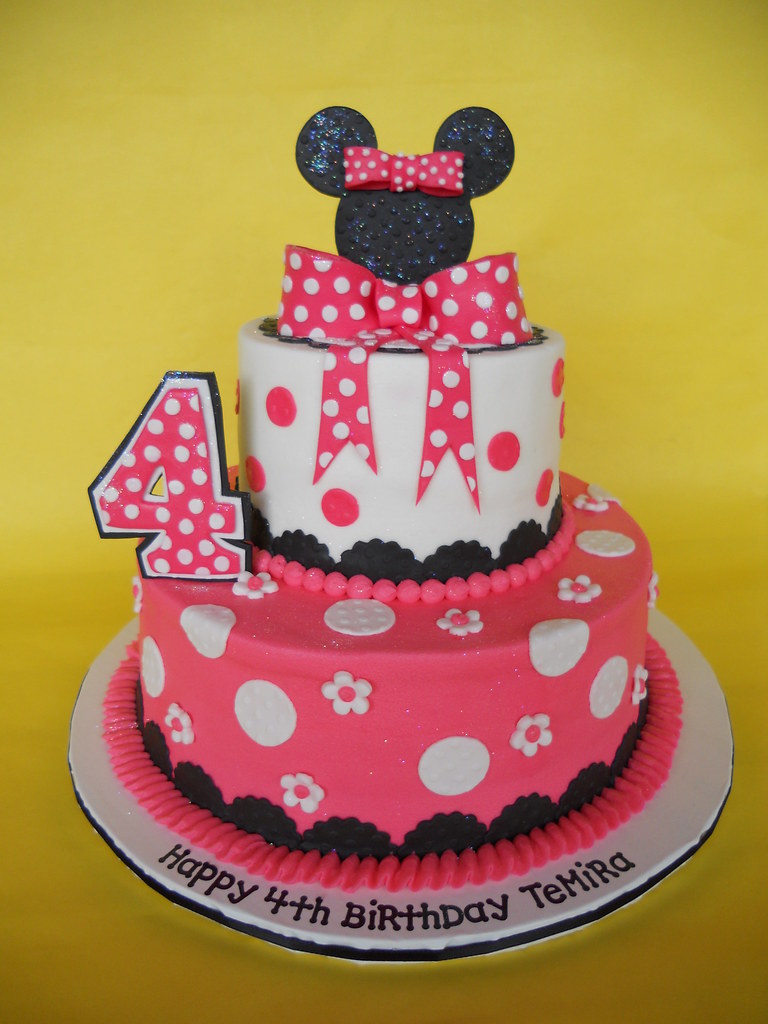 Minnie Mouse 4th Birthday Cake Amy Stella Flickr