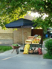 A fruit stand in Bačka Palanka