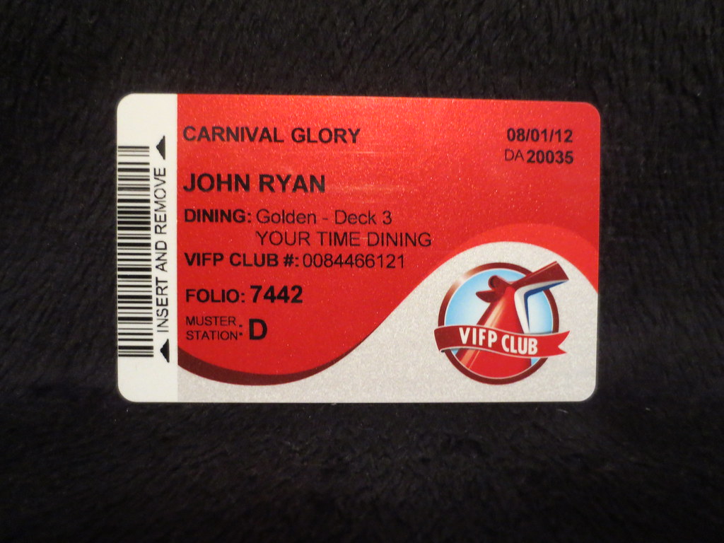 carnival cruise line card colors