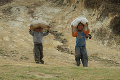 Kids at work - Shan State, Myanmar