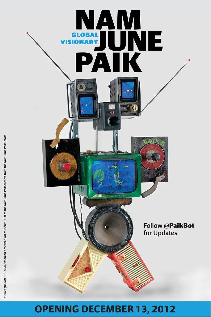 Nam June Paik Global Visionary Poster Smithsonian