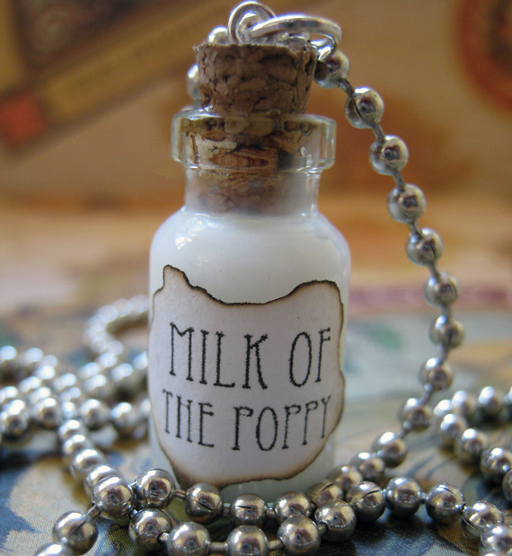 Milk of the Poppy Bottle Necklace | "Milk of the Poppy" (Gam… | Flickr