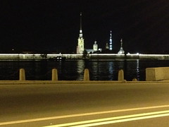Peter & Paul Fortress at night