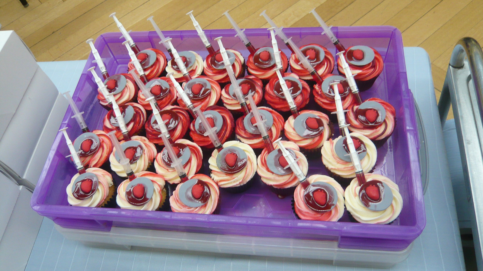 Syringes Cupcakes