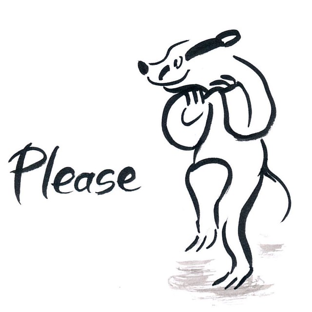 Please. #badger #badgerlog #parenting #please #asking #kids #begging