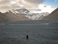Erik Törner at Everest BC, Tibet, January 2011