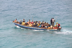 Fishing boat off of Stonestown Zanzibar in Tanzania-07 1-24-12