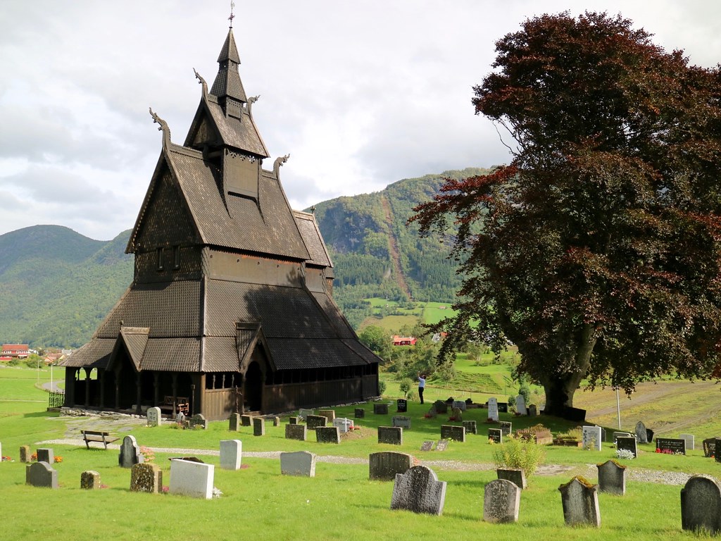 Iglesia de madera en Noruega