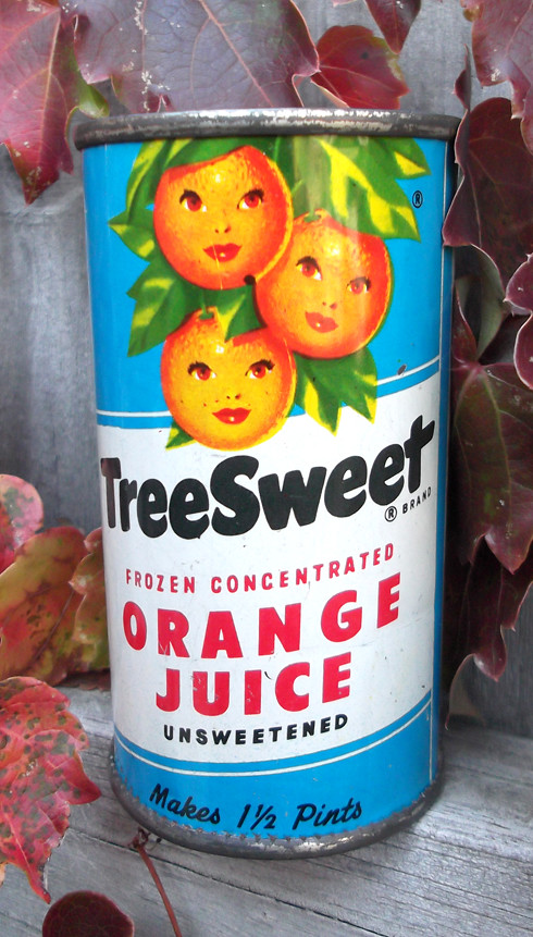 Vintage Tree Sweet Frozen Concentrated Orange Juice Can ...