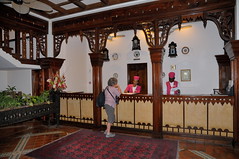 LC in lobby of Serena Hotel in Stonetown Zanzibar-02 1-23-12