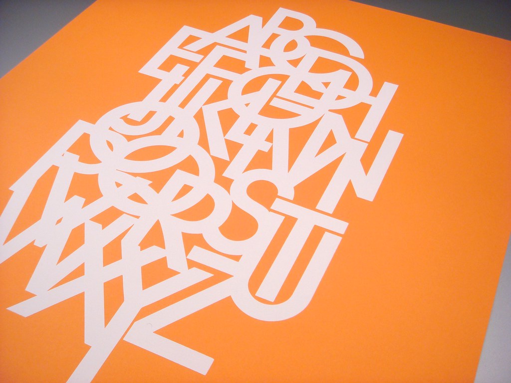 Lubalin poster set, print #7: Avant Garde alphabet type sp… | Flickr