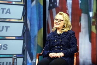 Secretary Clinton Participates in a Global Town Hall