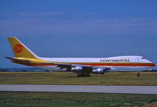 Continental Airlines Boeing 747-100; N606PE, September 1989/ AWF