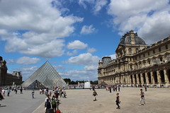 Louvre: the main square and the Pyramids