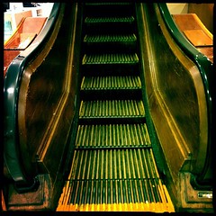 The best thing about Macy's Herald Square.... Wooden escalators.