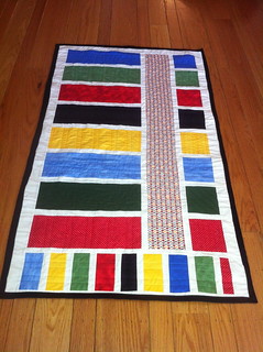 Colorblock~ Palo Alto VA Hospital Wheelchair Quilt by Pam from Calif